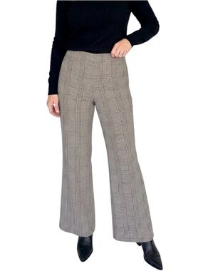 NEW Truth By Republic Glen Plaid High Waisted Wide Leg Trouser Pants, Size XL